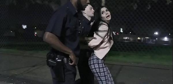  Latina teen on cop car fucks for freedom